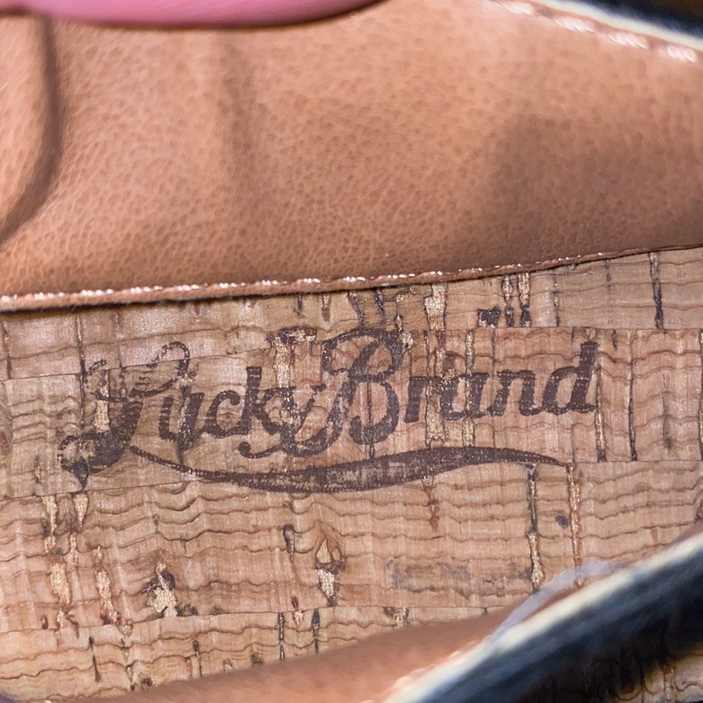 Lucky Brand Black Cork Studded Platform Wedges - Picture 7 of 8